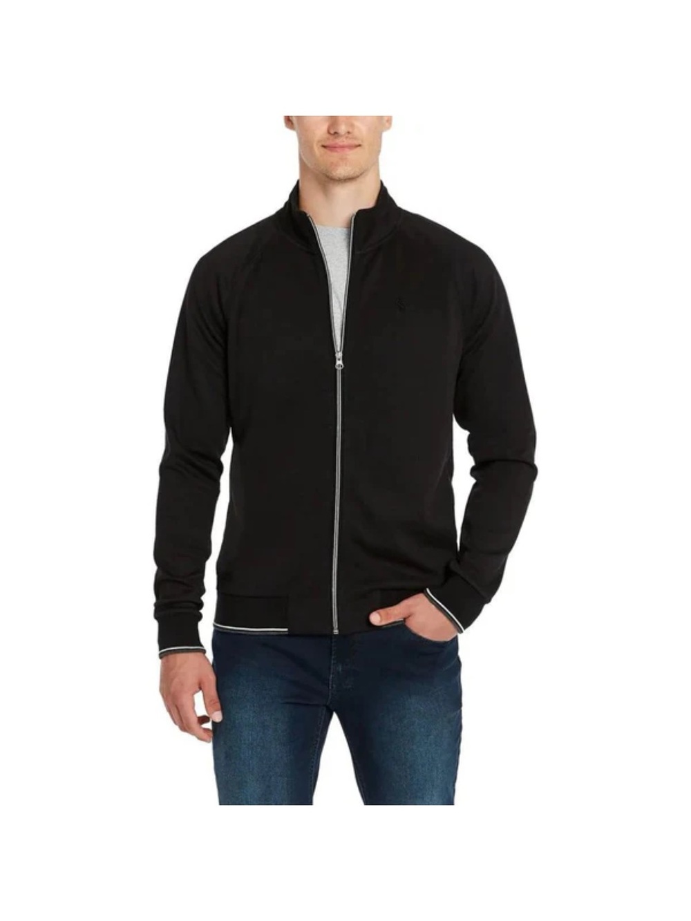 Robert Graham Men's Black Full-Zip Sweater Jacket , size XL